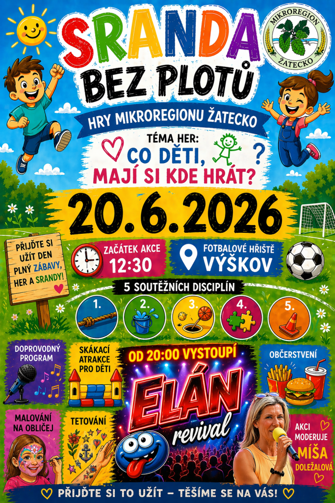 Sranda bez&nbsp;plotů 20.6.2026 ve&nbsp;Výškově